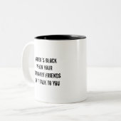 Verfasser-Block-Kaffeetasse Zweifarbige Tasse (Vorderseite Links)