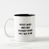 Verfasser-Block-Kaffeetasse Zweifarbige Tasse (Links)