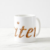 Verfasser-Gold Kaffeetasse (VorderseiteRechts)