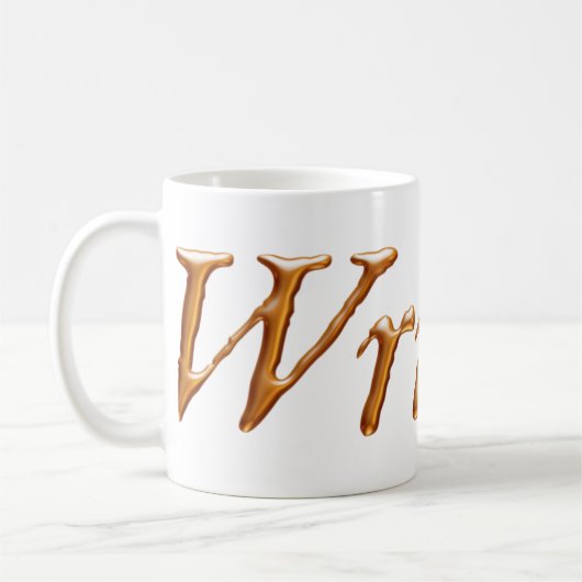 Verfasser-Gold Kaffeetasse (Links)