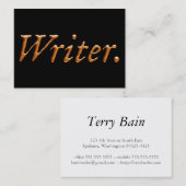 Verfasser-Gold Visitenkarte (Vorne/Hinten)