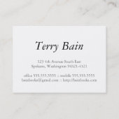 Verfasser-Gold Visitenkarte (Rückseite)