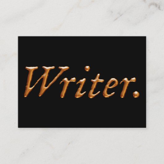 Verfasser-Gold Visitenkarte (Vorderseite)