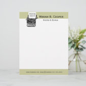 Verfasser-Herausgeber-Veröffentlichen beruflich Briefkopf (Stehend Vorderseite)