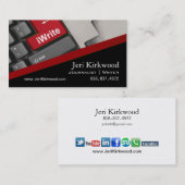 Verfasser-Journalist-Autorn-Reporter-Romanautor Visitenkarte (Vorne/Hinten)