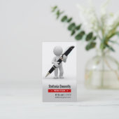 Verfasser-Journalist-Kugelschreiber-Visitenkarten Visitenkarte (Stehend Vorderseite)