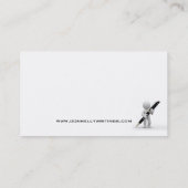 Verfasser-Journalist-Kugelschreiber-Visitenkarten Visitenkarte (Rückseite)