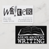 Verfasser-Karten Visitenkarte (Vorne/Hinten)