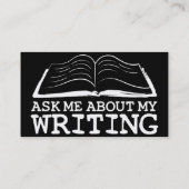 Verfasser-Karten Visitenkarte (Rückseite)