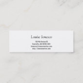 Verfasser Mini Visitenkarte (Rückseite)