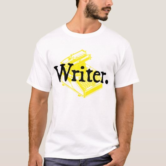 Verfasser. Mit Art Schreibens-Maschine T-Shirt (Vorderseite)