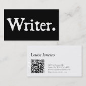 Verfasser mit QR Code Visitenkarte (Vorne/Hinten)