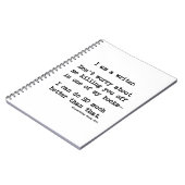 Verfasser-Notizbuch/Zeitschrift Notizblock (Linke Seite)