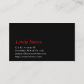 Verfasser. .retirW Visitenkarte (Rückseite)