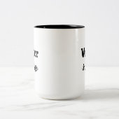 Verfasser-Saft Zweifarbige Tasse (Mittel)