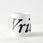 Verfasser schwarzes Ing Kaffeetasse (Vorderseite Links)