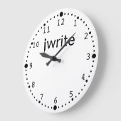 Verfasser-Uhr lustiges iwrite Ihre Farbgewohnheit Große Wanduhr (Winkel)