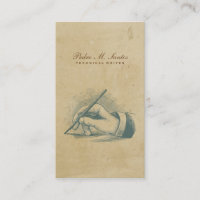 Verfasser-Vintage Stift-Handcooles einfaches