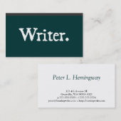 Verfasser Visitenkarte (Vorne/Hinten)