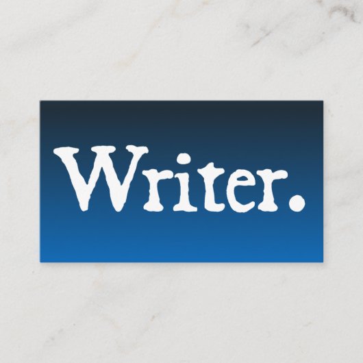 Verfasser Visitenkarte (Vorderseite)