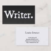 Verfasser Visitenkarte (Vorne/Hinten)