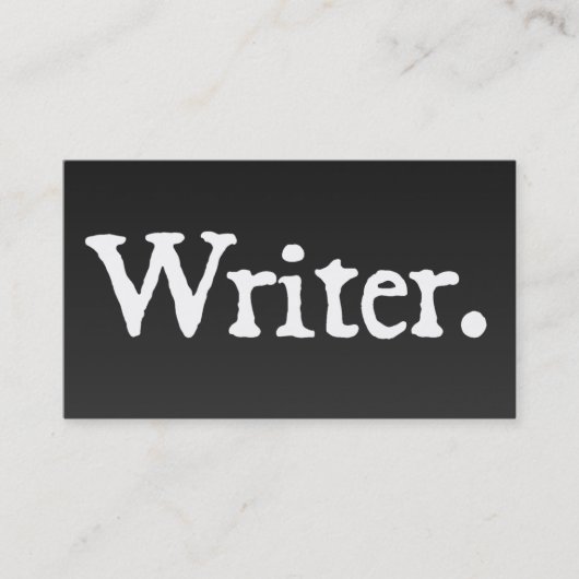 Verfasser Visitenkarte (Vorderseite)