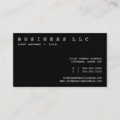 Verfasser Visitenkarte (Rückseite)