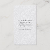 Verfasser-Visitenkarte Visitenkarte (Rückseite)