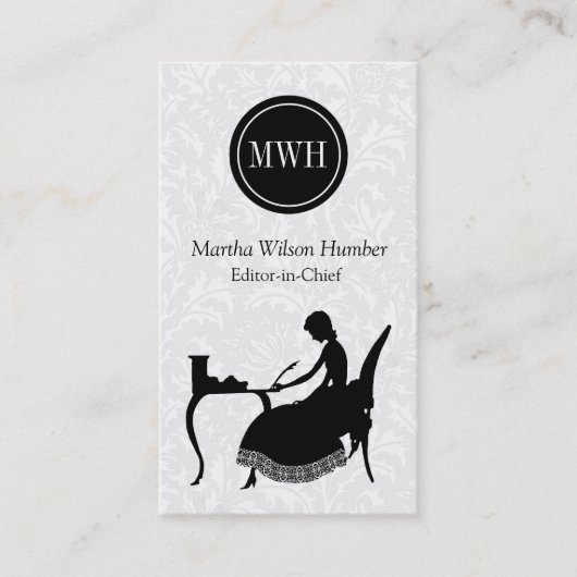 Verfasser-Visitenkarte Visitenkarte (Vorderseite)