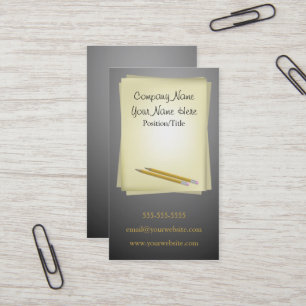 Verfasser-Visitenkarte Visitenkarte