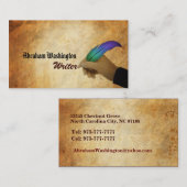 Verfasser-Visitenkarten Visitenkarte (Vorne/Hinten)