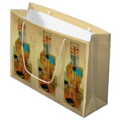 Verfaßtes Violinen-Trio Große Geschenktüte (Vorderseite Schrägansicht)