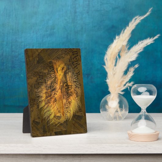 Verfassung American Bald Eagle Fotoplatte (Seite)