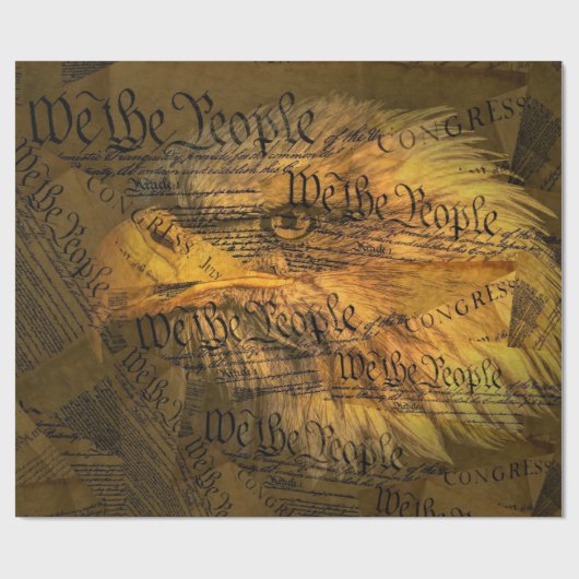 Verfassung American Bald Eagle Geschenkpapier (Flach)