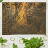 Verfassung American Bald Eagle Geschirrtuch (Gefaltet)