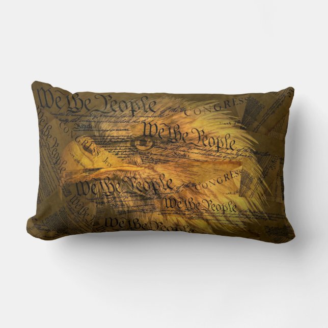 Verfassung American Bald Eagle Lendenkissen (Vorderseite)