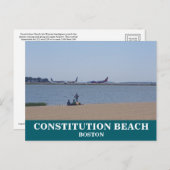 Verfassung Beach Boston Postcard Postkarte (Vorne/Hinten)