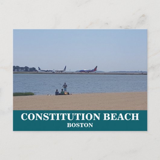 Verfassung Beach Boston Postcard Postkarte (Vorderseite)