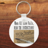 Verfassung Bewusstsein für unsere Verfassung Schlüsselanhänger (Vorderseite)