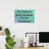 Verfassung Das Antifa-Handbuch Poster (Heimbüro)