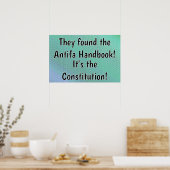 Verfassung Das Antifa-Handbuch Poster (Küche)