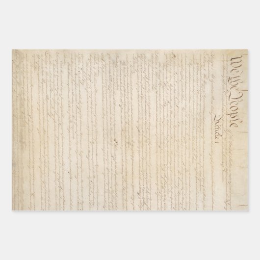 Verfassung der Staaten, Wir, das Volk Geschenkpapier Set (Vorderseite)