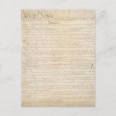 Verfassung der Staaten, Wir, das Volk Postkarte (Vorderseite)