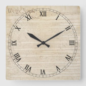Verfassung der Staaten, Wir, das Volk Quadratische Wanduhr (Vorderseite)