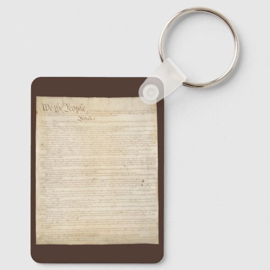 Verfassung der Staaten, Wir, das Volk Schlüsselanhänger (Rückseite)