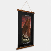 VERFASSUNG DER USS / ALTE IRONSIDE WANDTEPPICH MIT HOLZRAHMEN (Gewinkelt)