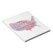 Verfassung der Vereinigten Staaten in Form der USA Notizblock (angewinkelt)