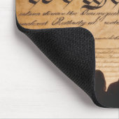 Verfassung der Vereinten Staaten mit Feuerwerken Mousepad (Ecke)