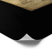 Verfassung der Vereinten Staaten Poster (Ecke)