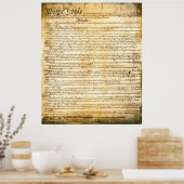 VERFASSUNG DER VEREINTEN STAATEN POSTER (Küche)